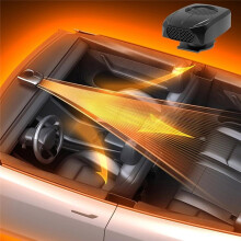 Riscaldatore Elettrico per Auto 12V, Raffreddatore D'Aria, Riscaldamento Rapido, Ventola Raffreddamento per Auto, Si Collega All'Accendisigari per
