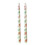 Bow-Printed Taper Candle, Smokeless 25 cm White 3