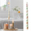 Bow-Printed Taper Candle, Smokeless 25 cm White 5
