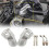Motorcycle Handlebar Riser Mount Clamp Lift 22MM Move Back 32MM for  ROCKET-3GT/R Rocket 3R 2019-2024 Silver 7