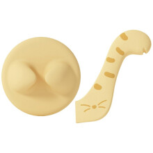 Pet Can Opener and Food Spoon Set, Ergonomic Design, Protects Hands, for Dog and Cat Cans, Yellow