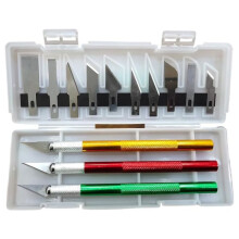 13Pcs Aluminum Alloy Sculpture Carving Knife Set with Precision Blades for Paper Cutting, DIY Projects