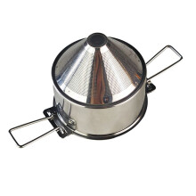 Filtro de Café de Aço Inoxidável, Dupla Camada, Dobrável, Filtro de Café Coado À Mão, Filtro de Café Reutilizável