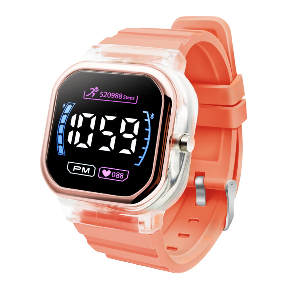 Student Sport Watch Luminous Life Waterproof Square Dial Led Digital Electronic Wrist Watch 9180479066354