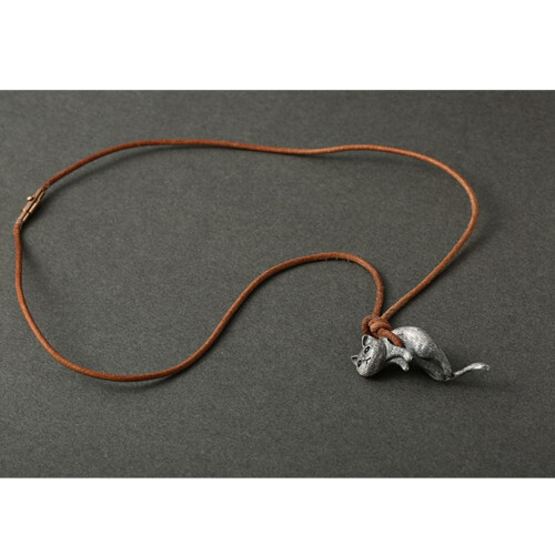 Katzenanhänger-Halskette, Statement-Schmuck, 1 Stück 2