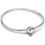 Basic heart clasp Iconic Snake Chain Charm Bracelet, 925 Sterling Silver 1