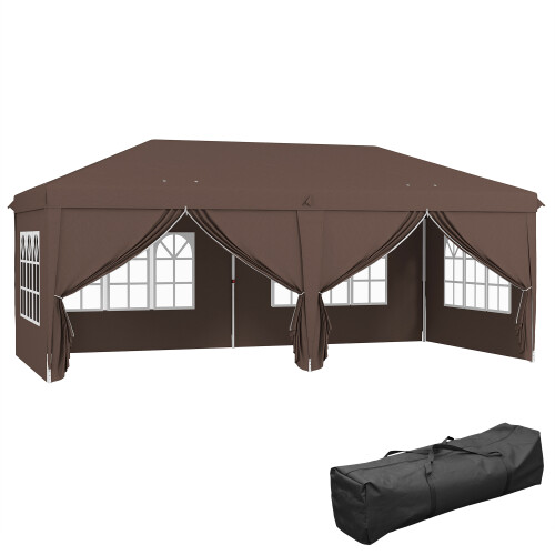 2x2m Pop Up Gazebo with Accessories, Black 1