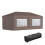 2x2m Pop Up Gazebo with Accessories, Black 3