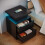 Nightstand with Charging Station and RGB Lights Black 3