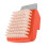 BBQ Grilling Brush Orange Stainless Steel Compact 2in1 6