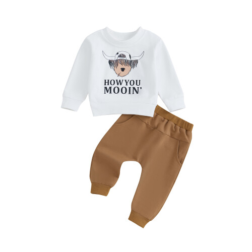(6-12 Months, White) Éadaí Iartharacha do 2 phíosa