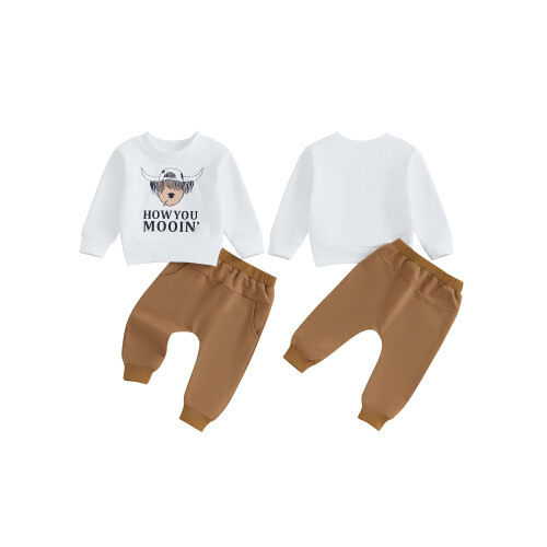 (12-18 Months, White) Éadaí Iartharacha do 2 phíosa 1