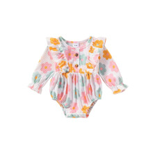 (6-12 Months, Pink) Romper Fómhair do Muineál Crua