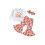 (12-18 Months, White) Éadaí Breithlá do 3 phíosa 1
