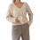 (M, Creamy White) Gilet basique en décontracté d'automne 1