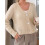 (M, Creamy White) Gilet basique en décontracté d'automne 5