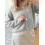 (L, Light Green) Gilet basique en décontracté d'automne 6
