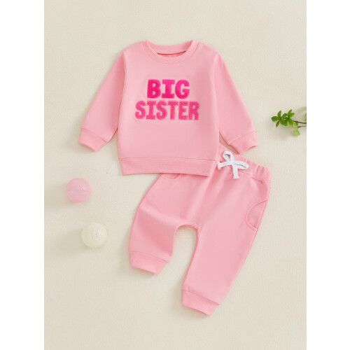 (2-3 Years, Pink) Kinderkleding set voor elastische taille. 2