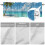Cortina de varão azul oceano 42x18 polegadas 5