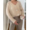 (M, Creamy White) Gilet basique en décontracté d'automne 8