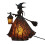Halloween Witch Lamp Gothic Stained Glass LED Night Light 4