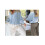 (S, Sky Blue) Cardigan donna basic corto autunnale. 2