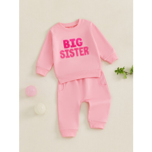 (3-4 Years, Pink) Kinderkleding set voor elastische taille. 2