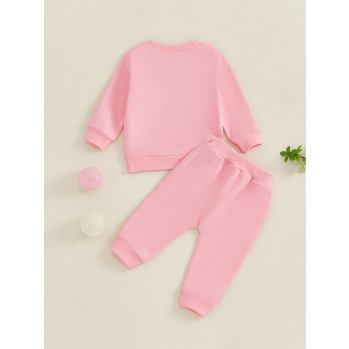 (4-5 Years, Pink) Kinderkleding set voor elastische taille. 2