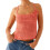 (M, Orange) Tops de crochet de verano. 1