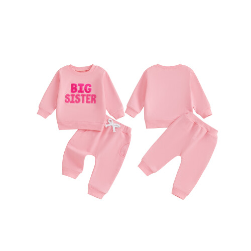 (12-18 Months, Pink) Kinderkleding set voor elastische taille. 1