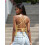 (M, Yellow) Tops de crochet de verano. 3