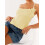 (M, Yellow) Tops de crochet de verano. 6