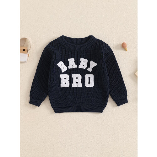 (12-18 Months, Navy Blue) Φθινοπωρινό Πουλόβερ με Μωρό Αγόρι 2