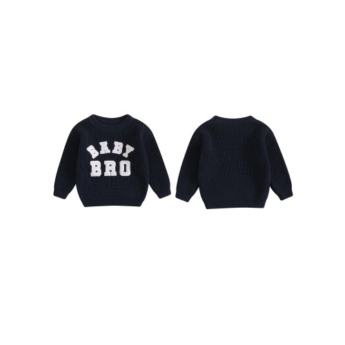(0-3 Months, Navy Blue) Φθινοπωρινό Πουλόβερ με Μωρό Αγόρι 1