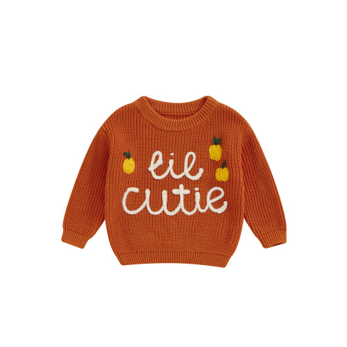 (9-12 Months, Orange) Νεογέννητο Κορίτσι Αγόρι Μακρύ Μανίκι