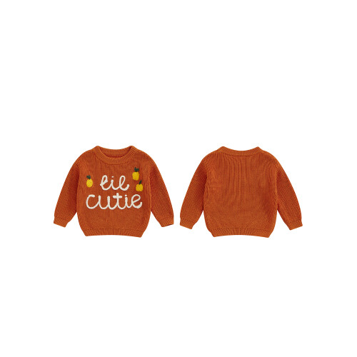 (6-9 Months, Orange) Νεογέννητο Κορίτσι Αγόρι Μακρύ Μανίκι 1
