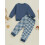(12-18 Months, Blue) Completo coordinato fratello 2 pezzi. 6