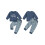 (12-18 Months, Blue) Completo coordinato fratello 2 pezzi. 2