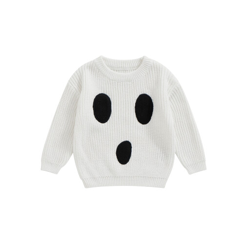 (2-3 Years, White) Μωρό πουλόβερ Halloween, και κορίτσια.