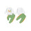 (18-24 Months, White) Conjunto de aniversário de dinossauro. 2