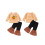 (3-4 Years, Orange) Completo Halloween per 2 pezzi. 2