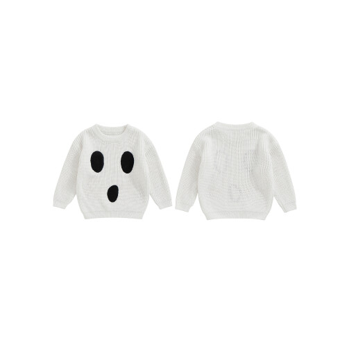 (2-3 Years, White) Μωρό πουλόβερ Halloween, και κορίτσια. 1