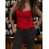 (XL, Red) Γυναικείο Κορσέ Μπλούζα τις Εποχές 5
