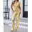 (L, Light Yellow) Γυναικείο πλεκτό σετ καλοκαιρινά ρούχα 7