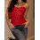 (XL, Red) Γυναικείο Κορσέ Μπλούζα τις Εποχές 6