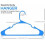 Cintres en plastique, lot de 50, design fin 1