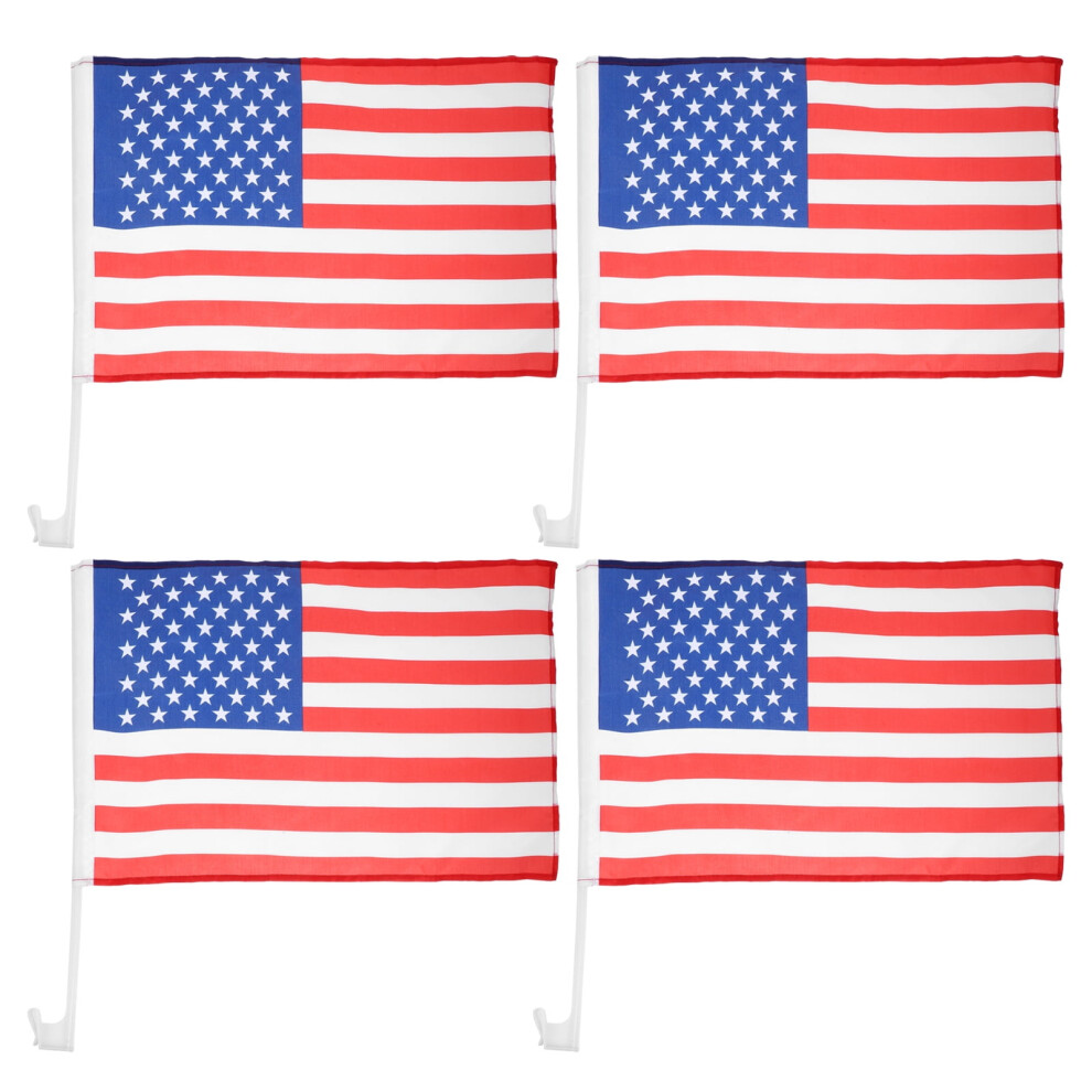 4Pcs High Visibility Car Flags With Window Clip For Vehicles And Trucks 9180479068938