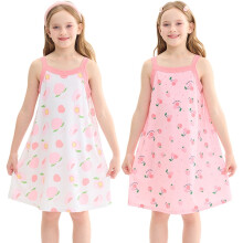 Ärmelloses Cami-Nachthemd-Set für Mädchen (2er-Pack)