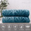 Soft Fleece Throw Blanket 50x60 in Teal Vintage Pattern 5