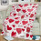 Valentine's Day Blanket Red Heart 52x59 Inch 4